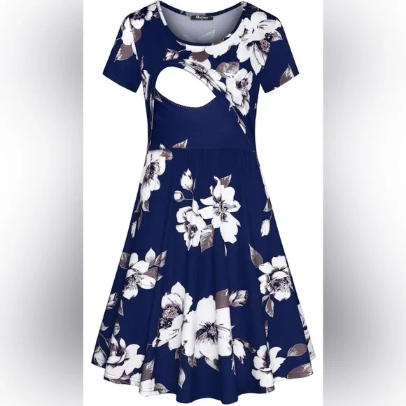 Quinee Maternity Nursing/Breastfeeding Dress - Picture 2 of 8